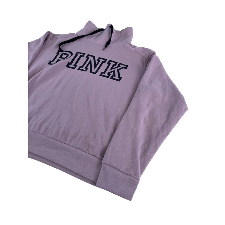 Womens Victoria's Secret PINK Mauve Purple Funnel Neck Sweatshirt Size M