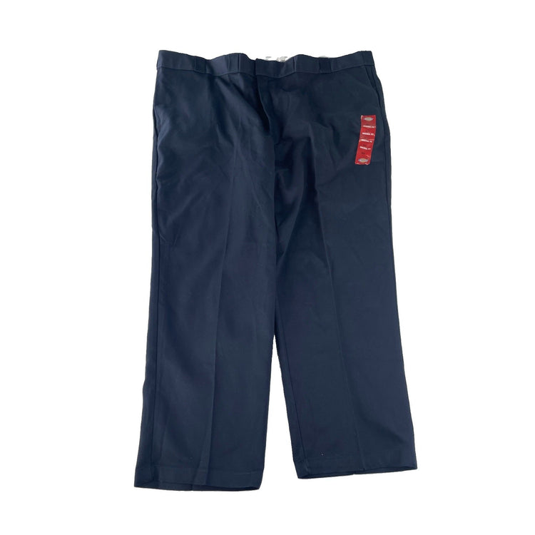 Mens Dickies Dark Blue Original Fit Work Pants Size 50x30