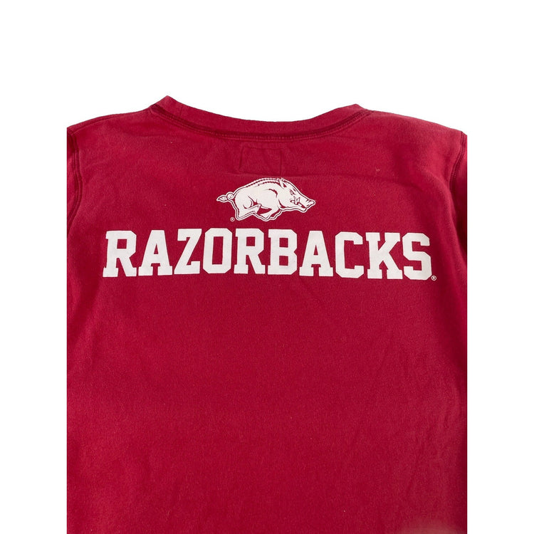 Womens PINK Victoria Secret Arkansas Razorbacks Crewneck Sweatshirt Size M