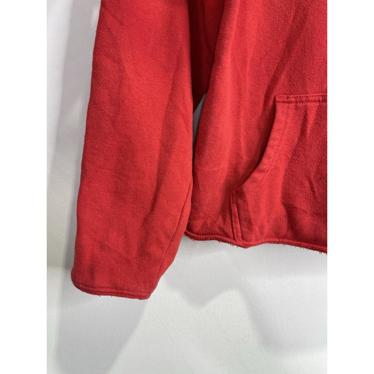 Youth Authentic Houston Rockets Red Graphic Hoodie Basketball Sz Large