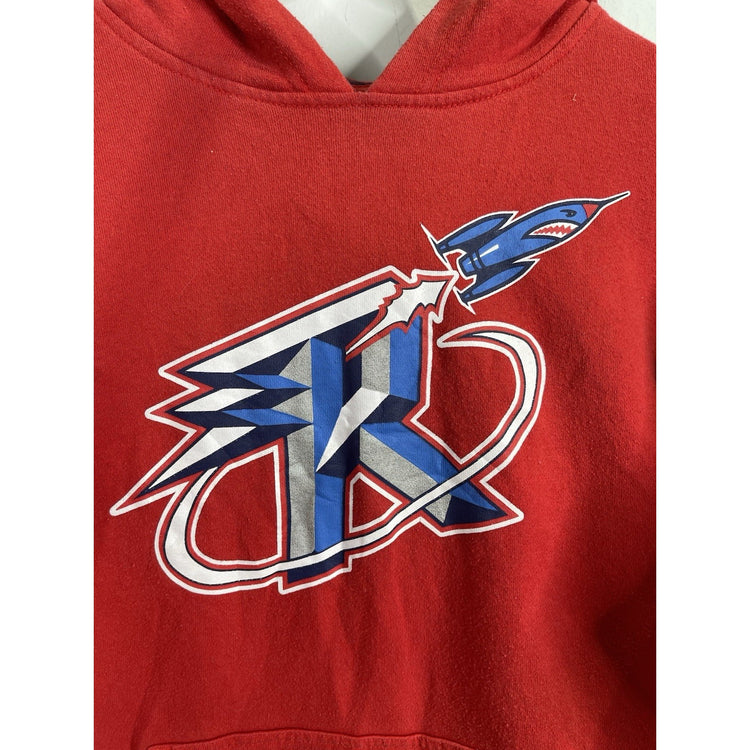 Youth Authentic Houston Rockets Red Graphic Hoodie Basketball Sz Large
