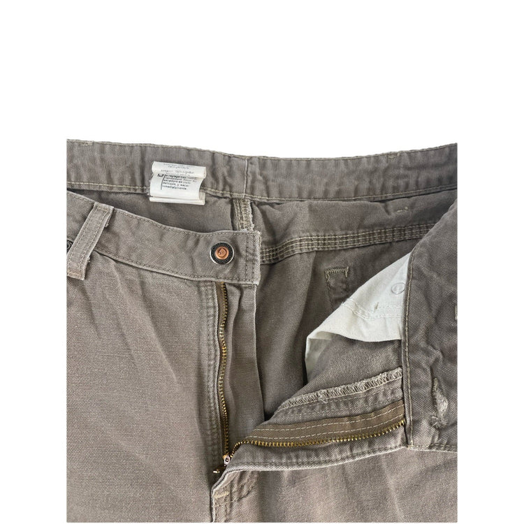 Men’s Carhartt Light Brown Relaxed Straight Work Pants Size 16x34