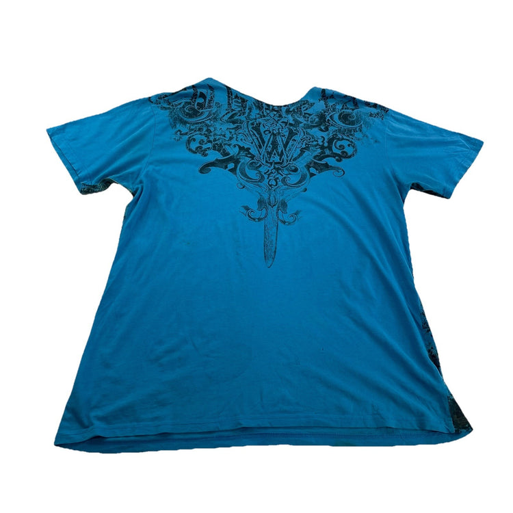 Women’s Y2K Archaic Affliction Grunge Graphic Tee Size Xl
