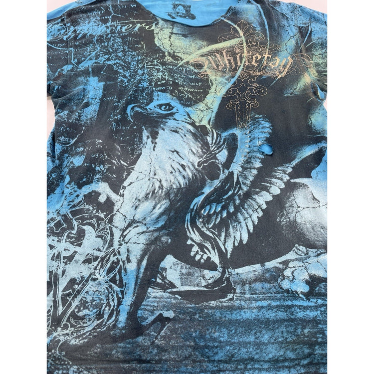 Women’s Y2K Archaic Affliction Grunge Graphic Tee Size Xl
