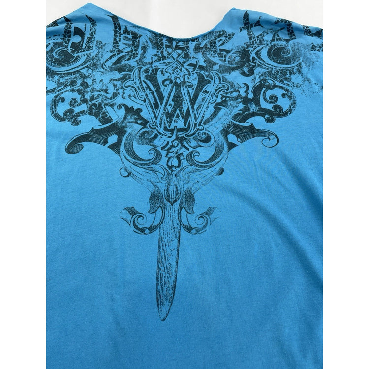 Women’s Y2K Archaic Affliction Grunge Graphic Tee Size Xl