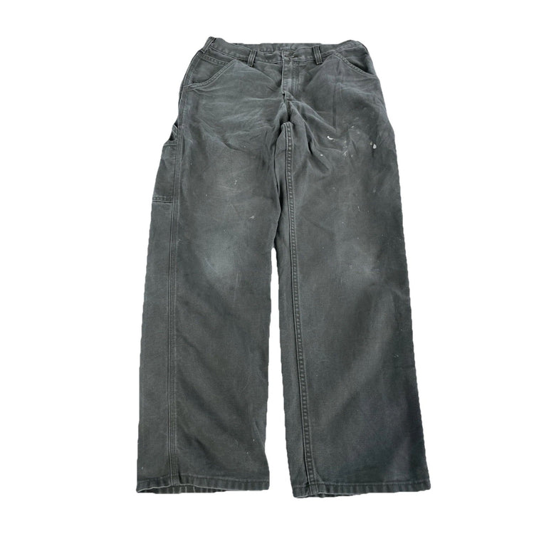 Mens Carhartt B11 Gray Loose Fit Dungaree Carpenter Pants Size 32X30