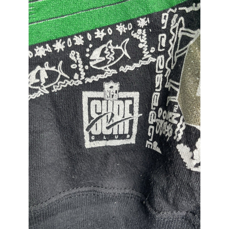 Men’s Vintage Fruit Of The Loom Sweatshirt NFL New Orleans Saints Black Sz XL