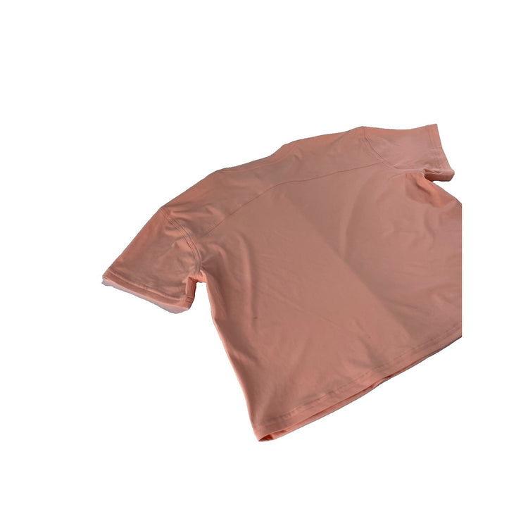Women's Lululemon Athletica Peach Cropped T-Shirt, Size L