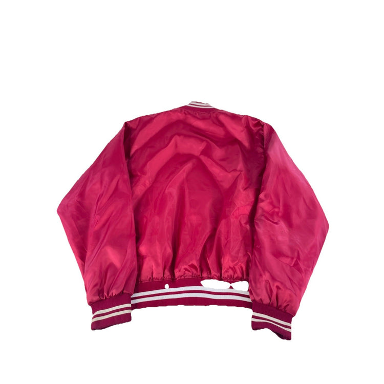 Mens Vintage Starter Philadelphia Phillies Red Satin Button Jacket Size XL