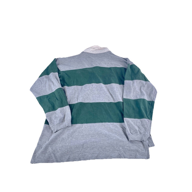 Mens NFL NY Jets Multicolor Longsleeve Polo Shirt Size L