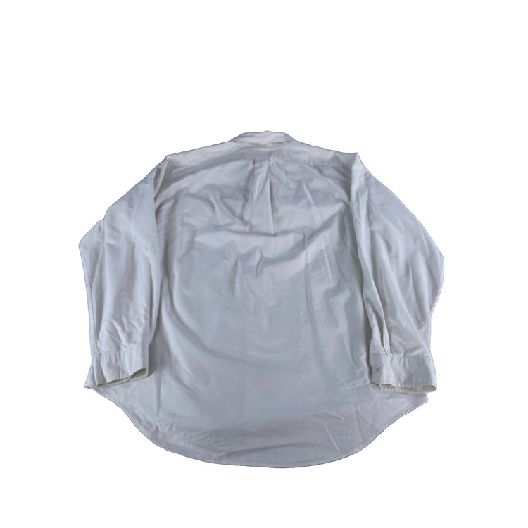 Mens Ralph Lauren Classic White Button-Up Longsleeve Shirt Size 17 36/37