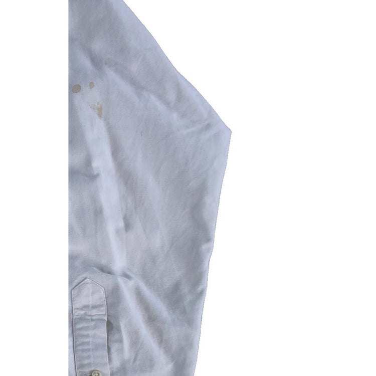 Mens Ralph Lauren Classic White Button-Up Longsleeve Shirt Size 17 36/37
