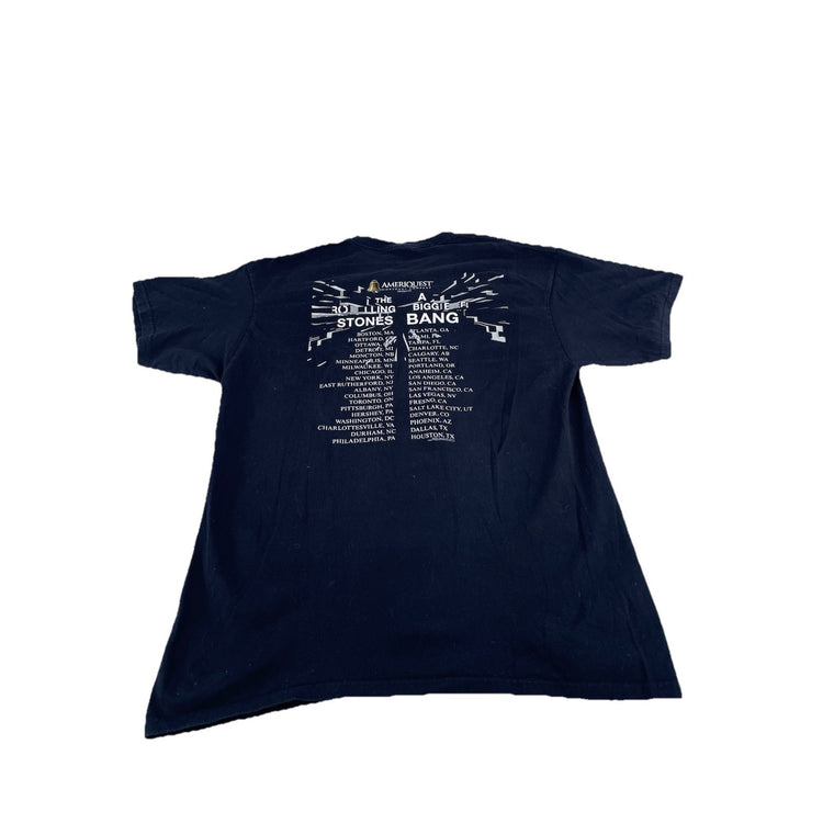 Mens 2005 Black Rolling Stones ‘A Bigger Bang’ Graphic T Shirt Size XL
