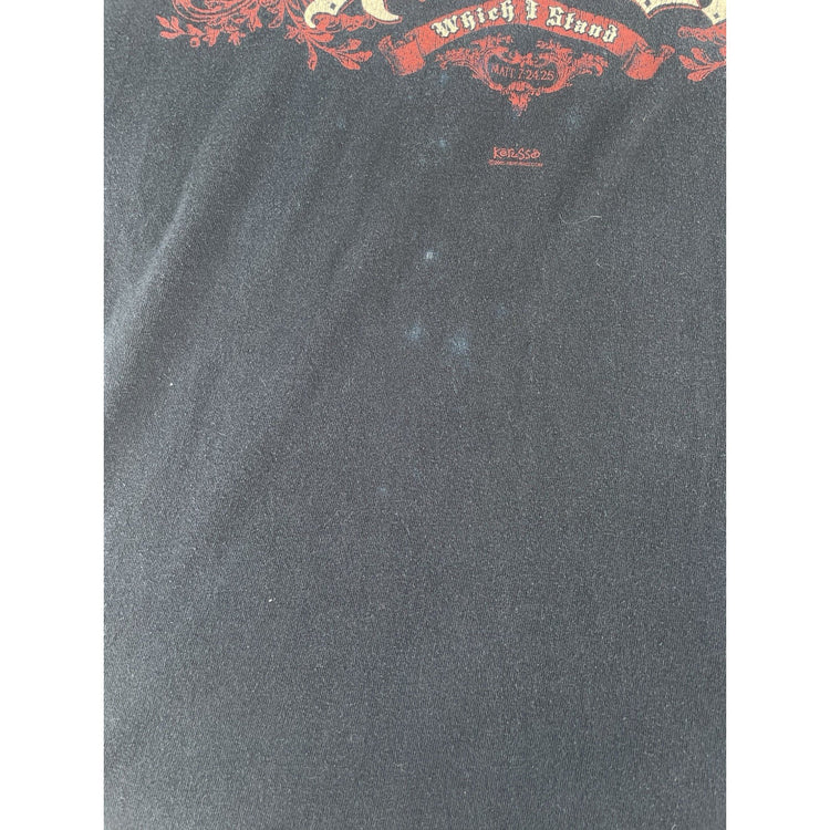 Mens Y2K Kerusso Black Christ Graphic T Shirt Size Medium