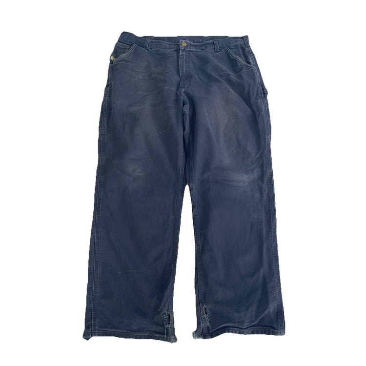 Mens Carhartt Dark Navy Blue Denim Jeans Size 40X32