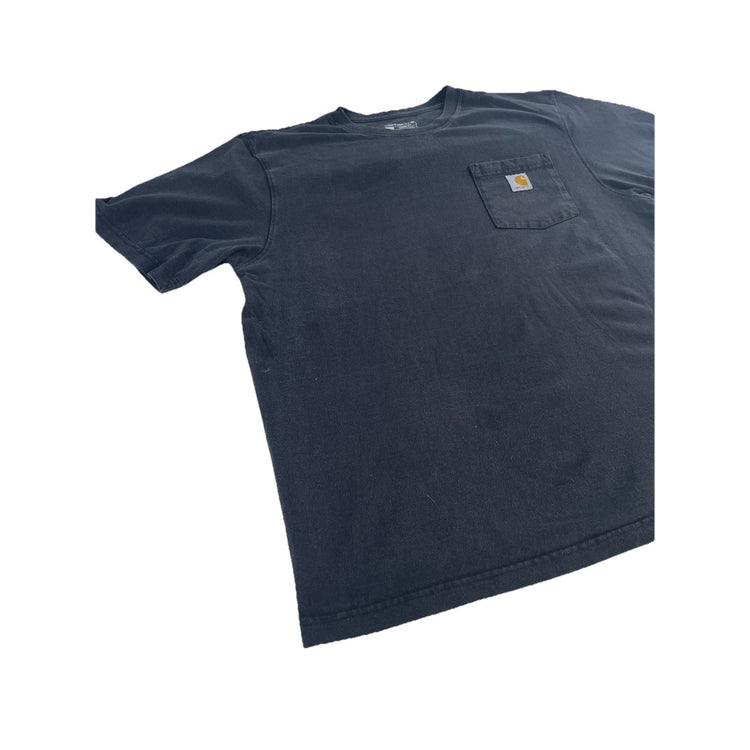 Mens Carhartt Loose Fit Blank Black Tee Size L