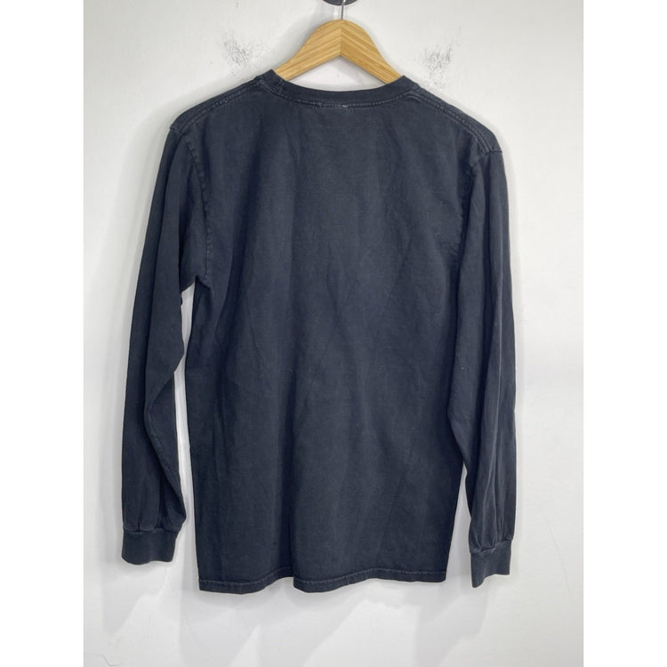 Men’s Vintage Black Graphic Green Bay Packers NFL Team Apparel Long Sleeve Sz M