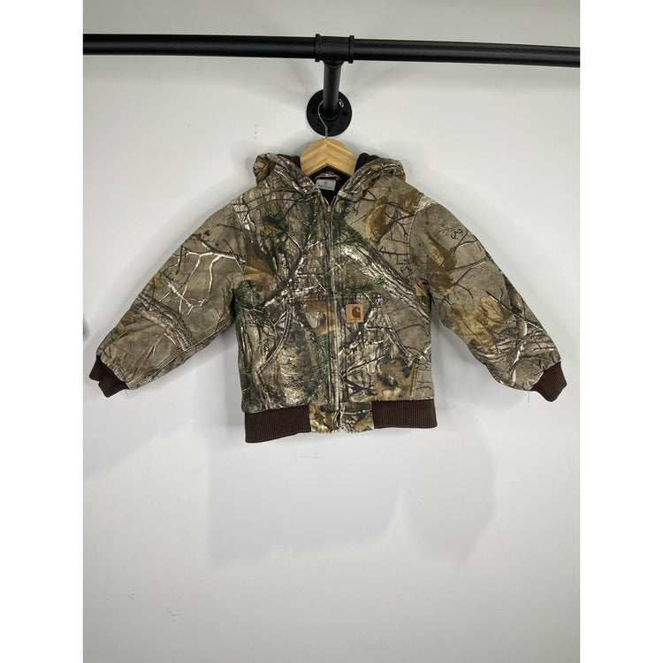 Youth Boys Realtree Camo Carhartt Hooded Jacked Size Xs(6)