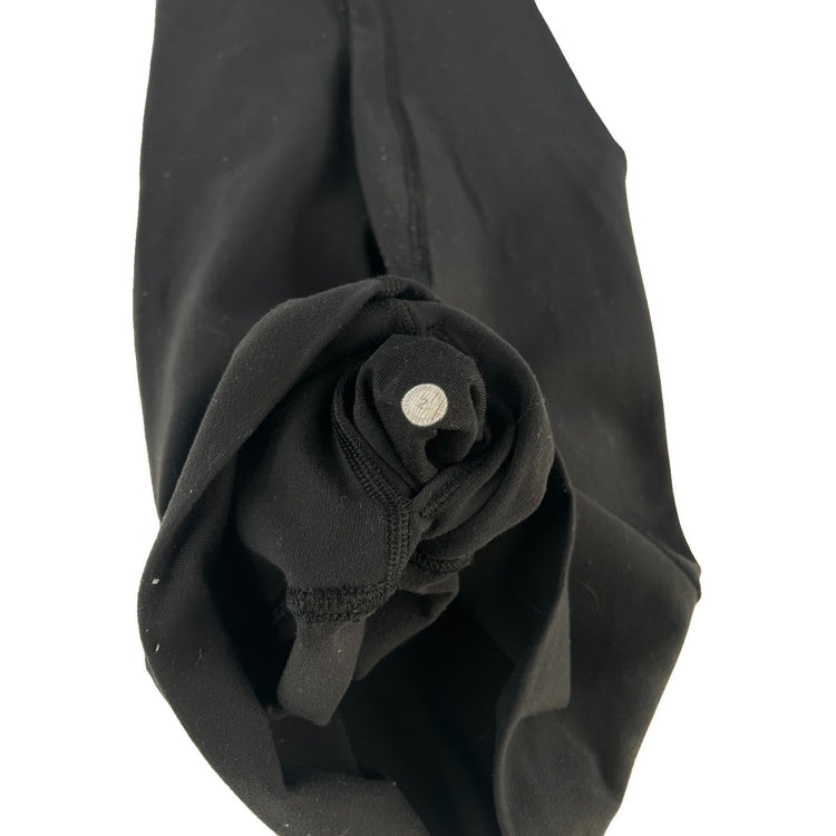Womens Lululemon Black High Rise Cropped Athletic Yoga Leggings SIZE 2