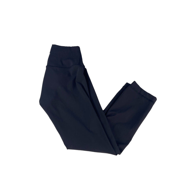 Womens Lululemon Black High Rise Cropped Athletic Yoga Leggings SIZE 2