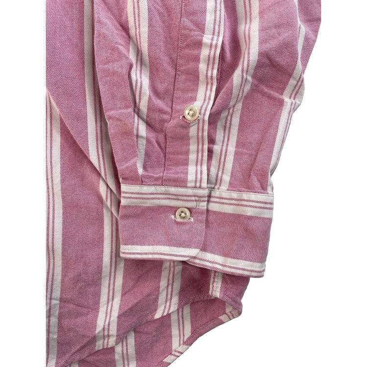 Men Vintage Ralph Lauren Blaire Striped Button Down Shirt Size XL