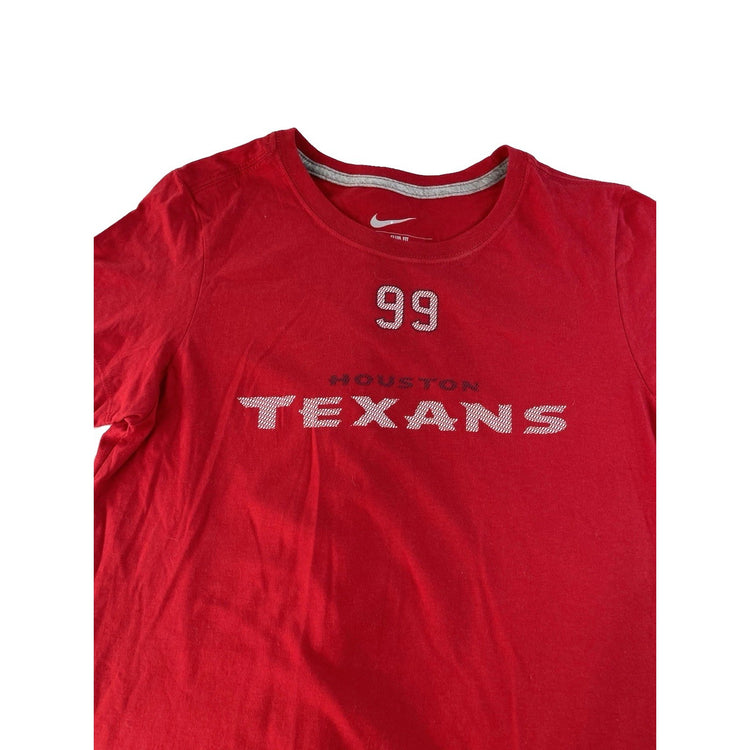 Womens Nike Red Slim Fit 99 Houston Texans T Shirt Size Large
