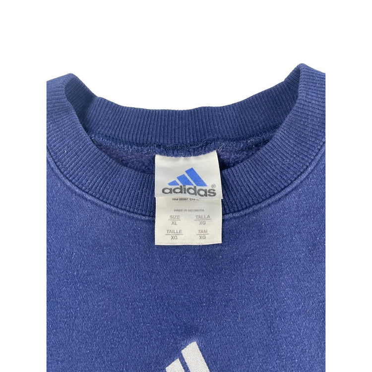 Mens Vintage Adidas Navy Blue Crewneck Sweatshirt Size XL