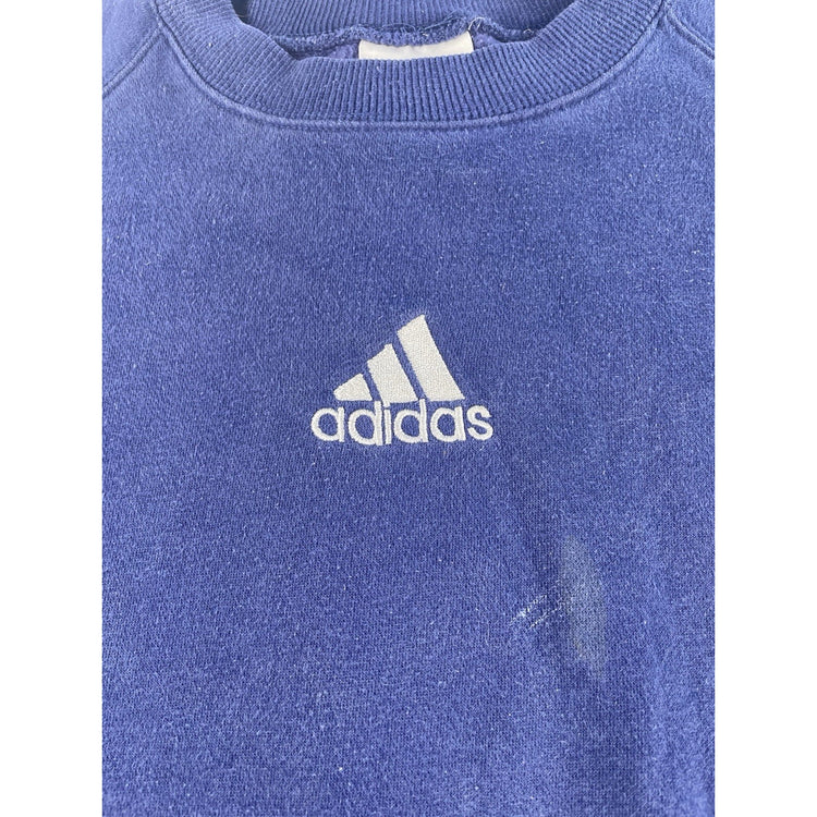 Mens Vintage Adidas Navy Blue Crewneck Sweatshirt Size XL