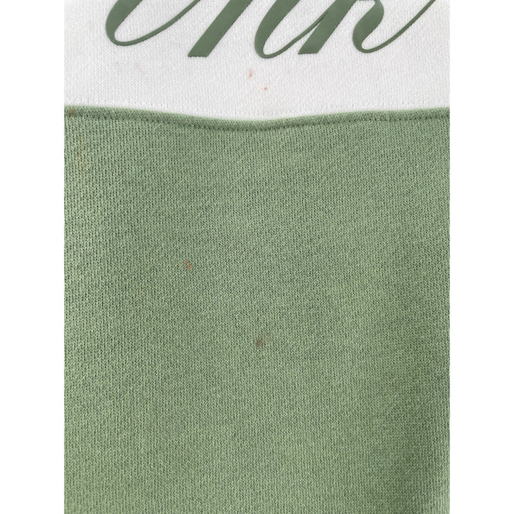 Womens Victoria’s Secret PINK Green & White Crew Neck Sweater Size Large