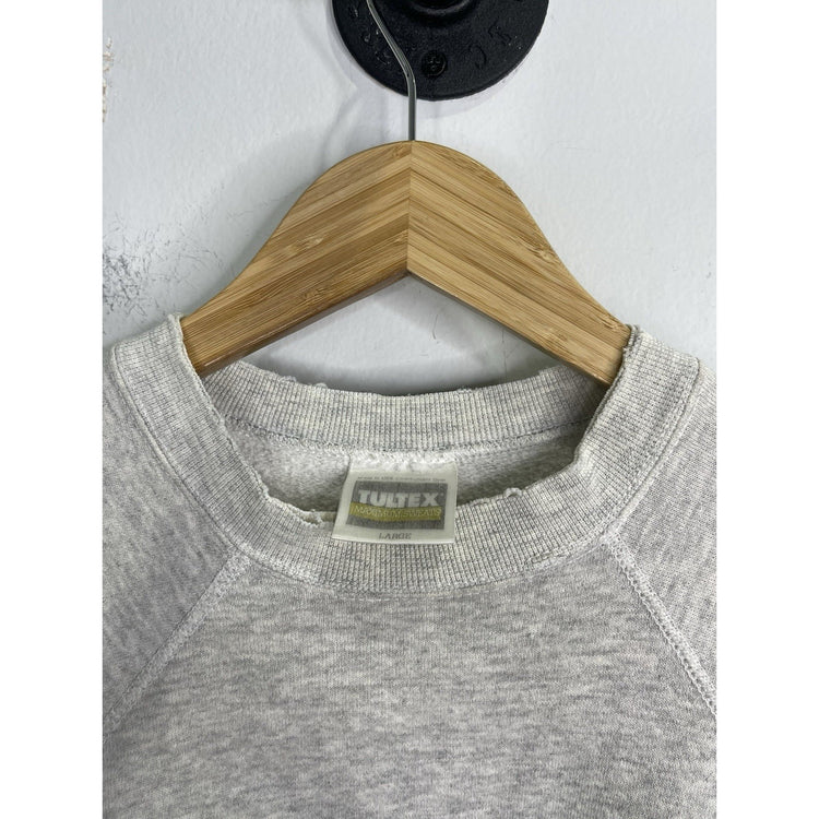 Men’s Vintage Gray Maximum Sweats Tultex Sweatshirt Long Sleeve Sz Large