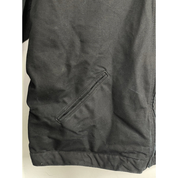 Men’s Workwear Heavyweight Carhartt Plaid Lined Detroit Jacket Black Sz XL Tall