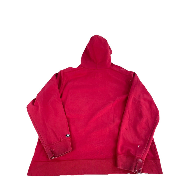 Mens Vintage Distressed Abercrombie & Fitch Red Gym Issue 092 Hoodie Size Xl