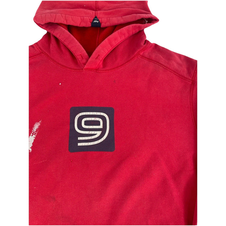 Mens Vintage Distressed Abercrombie & Fitch Red Gym Issue 092 Hoodie Size Xl