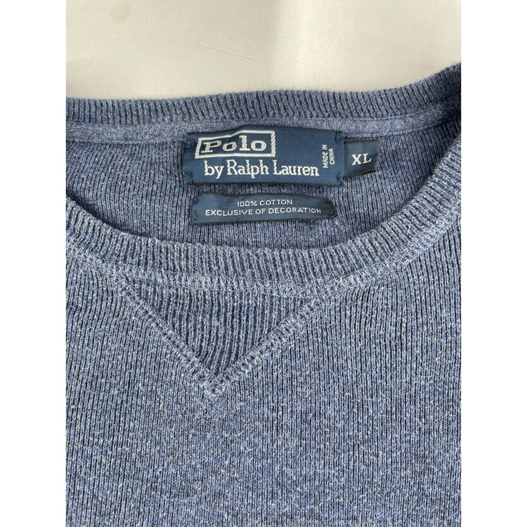 Mens Polo Ralph Lauren Size XL Blue Crew Neck Sweater