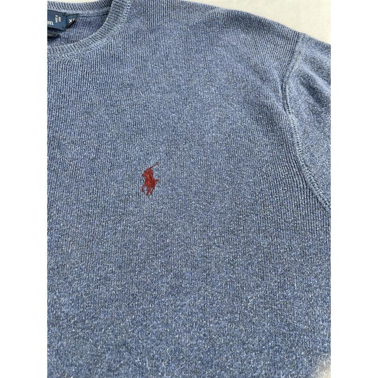 Mens Polo Ralph Lauren Size XL Blue Crew Neck Sweater
