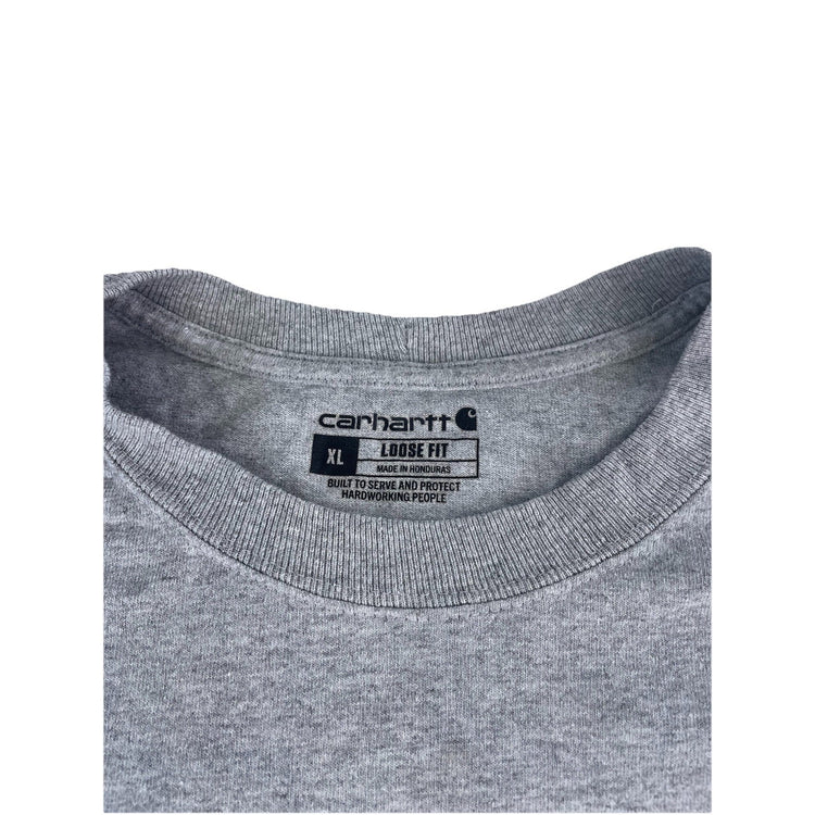 Mens Carhartt Gray Loose Fit Blank Tee Size Xl