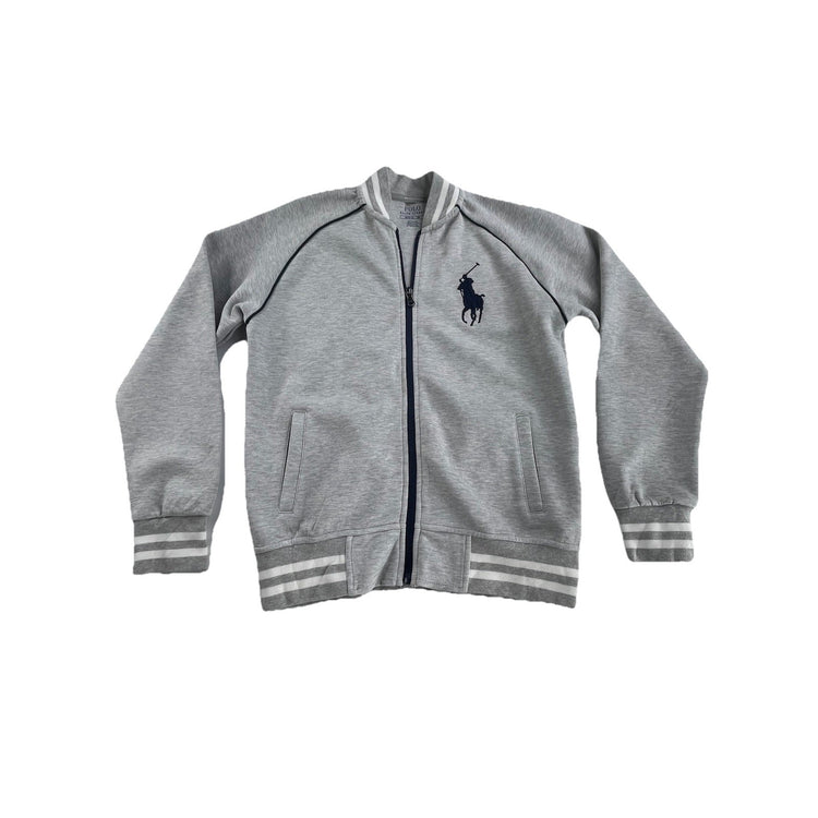 Boys 2010 Polo ralph Lauren Size M Gray Crewneck Sweatshirt Zip Up