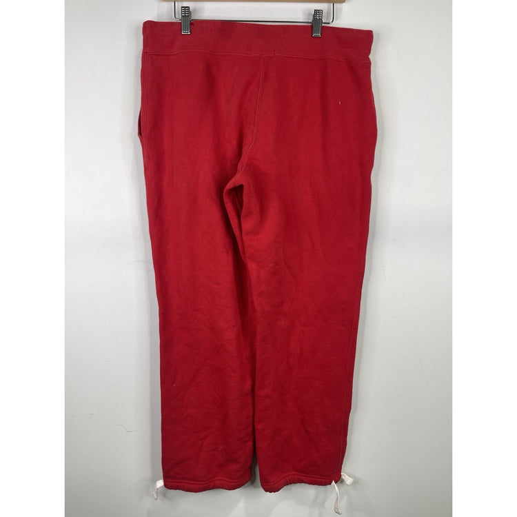 Polo Ralph Lauren Mens Red Fleece Sweatpants Joggers With Blue Pony Size Small