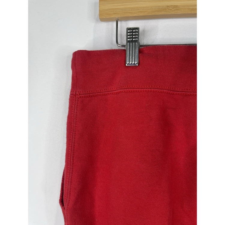 Polo Ralph Lauren Mens Red Fleece Sweatpants Joggers With Blue Pony Size Small