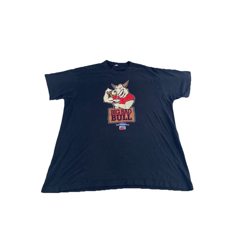 Mens Stream Stars Black “Big Bad Bull… Is Back” Print T-Shirt Size Xxl