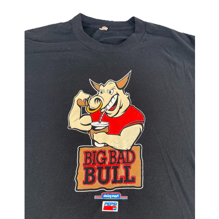 Mens Stream Stars Black “Big Bad Bull… Is Back” Print T-Shirt Size Xxl