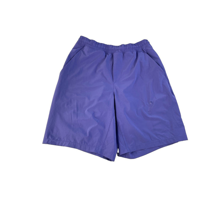 Women's Lululemon Purple Athletic Shorts W Mesh Detail and Side Pockets Size M