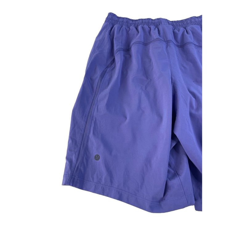 Women's Lululemon Purple Athletic Shorts W Mesh Detail and Side Pockets Size M