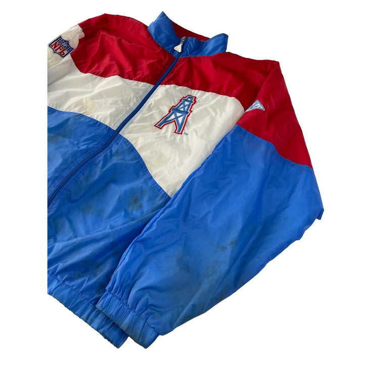 Mens Vintage Apex One Houston Oilers Lightweight Jacket Size Large
