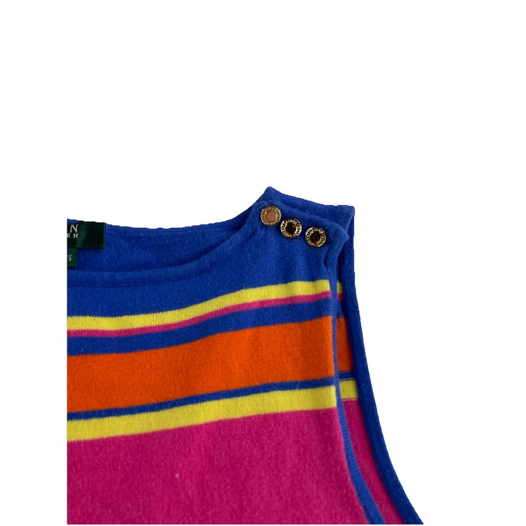 Womens Lauren Ralph Lauren Size Small Multicolor Striped Tank Top
