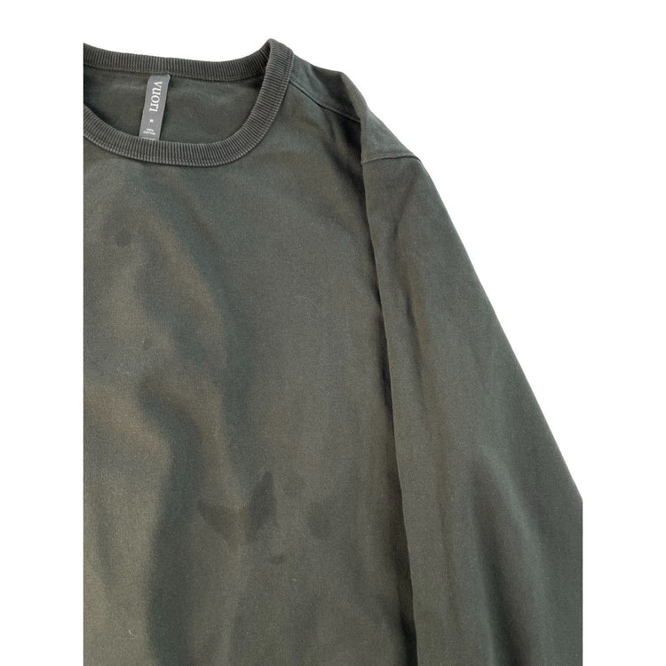 Men’s Vuori Crewneck Long Sleeve Pullover Sweatshirt Green Size M