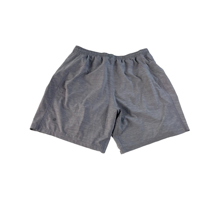 Men's Lululemon Heathered Grey Performance Athletic Shorts Size L