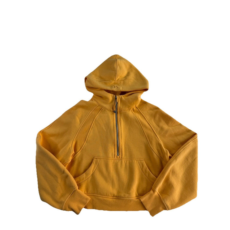 Womens Lululemon Size XS Yellow Half Zip Hoodie