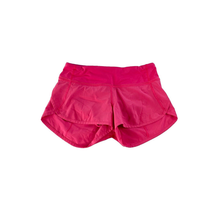 Women's Lululemon Athletic Running Shorts, Bright Pink, Size 2