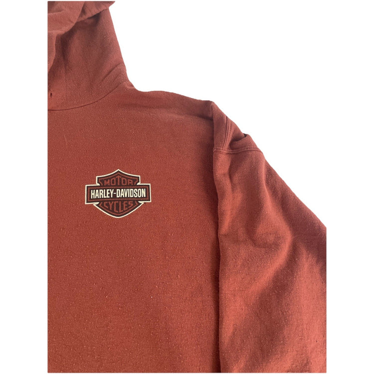 Mens Harley Davidson Motorcycle Basic Eagle Graphic Pullover Hoodie Size 3XL